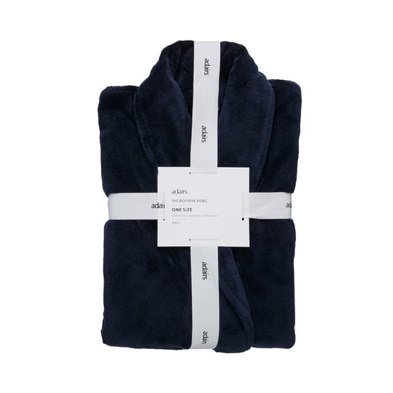Navy Microfibre Robe