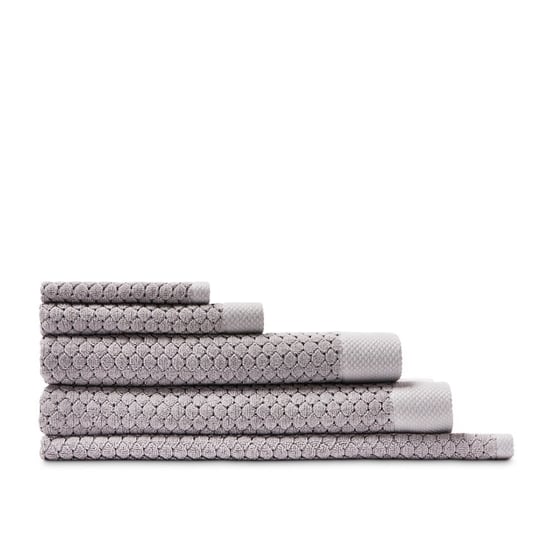 Navara Dove Grey Textured Bamboo Cotton Towel Range