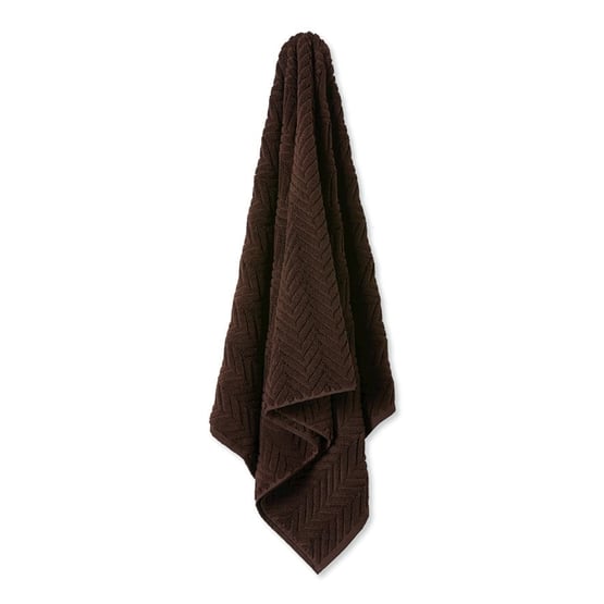 Mimosa Chocolate Textured Towel Range