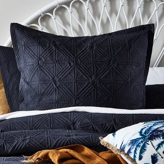 Villa Charcoal Pillowcase