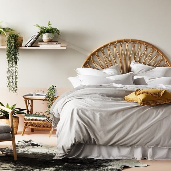 Bamboo Linen Silver Quilt Cover Separates
