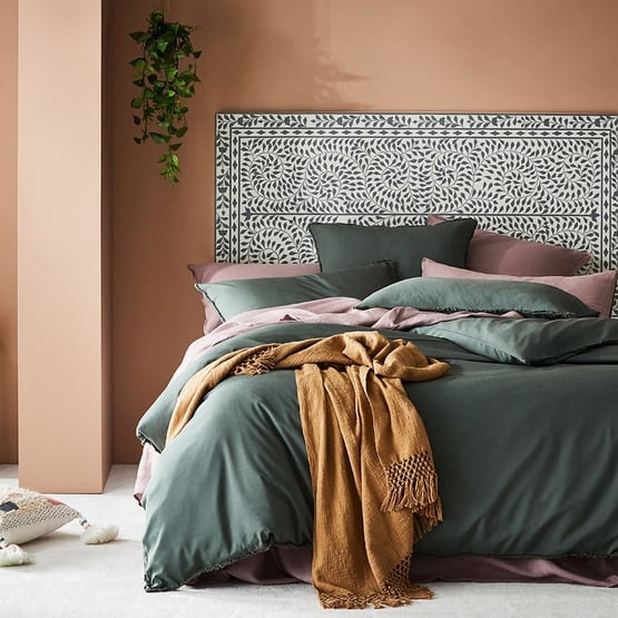 Bamboo Linen Cypress Quilt Cover Separates