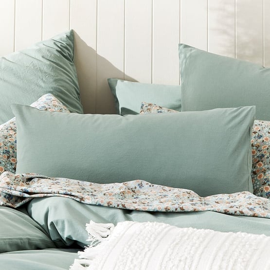 Stonewashed Cotton Gumleaf Quilt Cover Separates