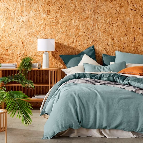 Mark Tuckey Hemp Marine Quilt Cover + Pillowcases