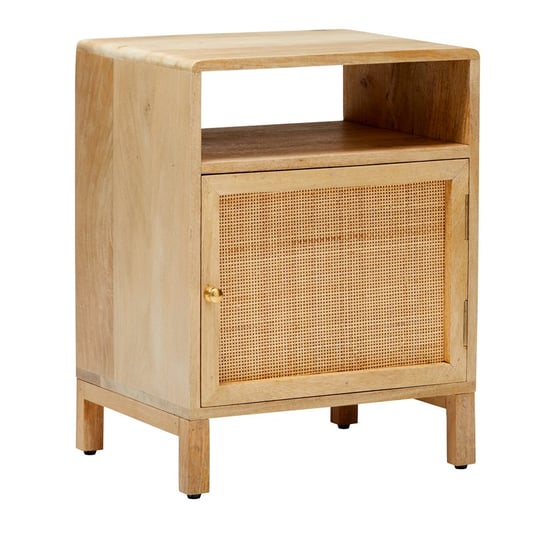 Anjuna 1 Door Natural Bedside Table 