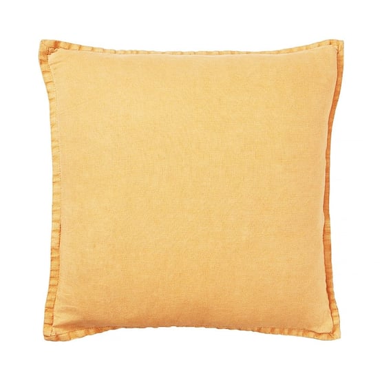 Belgian Burnt Butter Vintage Washed Linen Cushion
