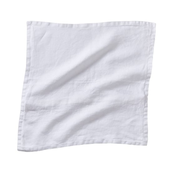 Belgian Vintage Washed Linen White Cushion Cover