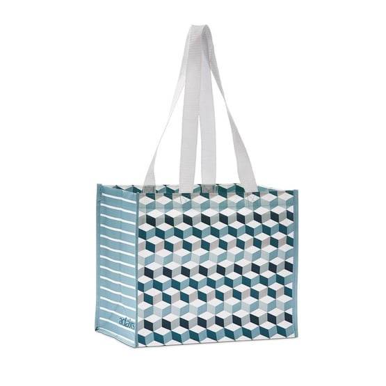 Reusable Teal Geo Small Bag 