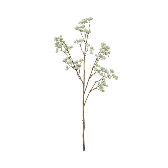 Botanical Silver Green Berries Stem