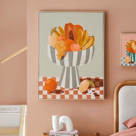 Fruit Bowl Sage Canvas