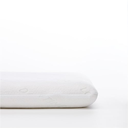 Side-on-view of Kids Memory Foam Pillow.