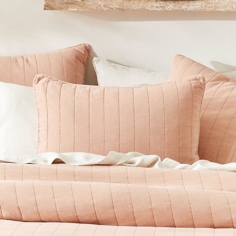 Bronte Clay Quilted Coverlet