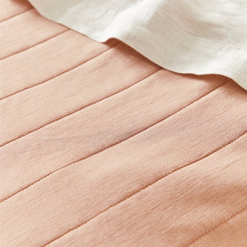 Bronte Clay Quilted Coverlet