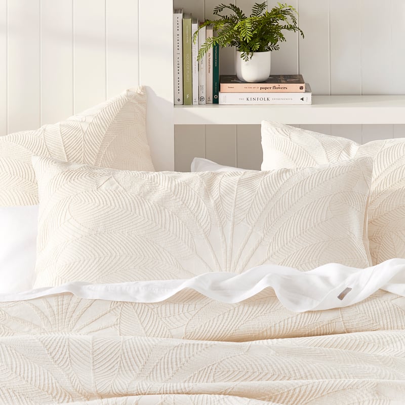 Eden Natural Matelasse Pillowcases