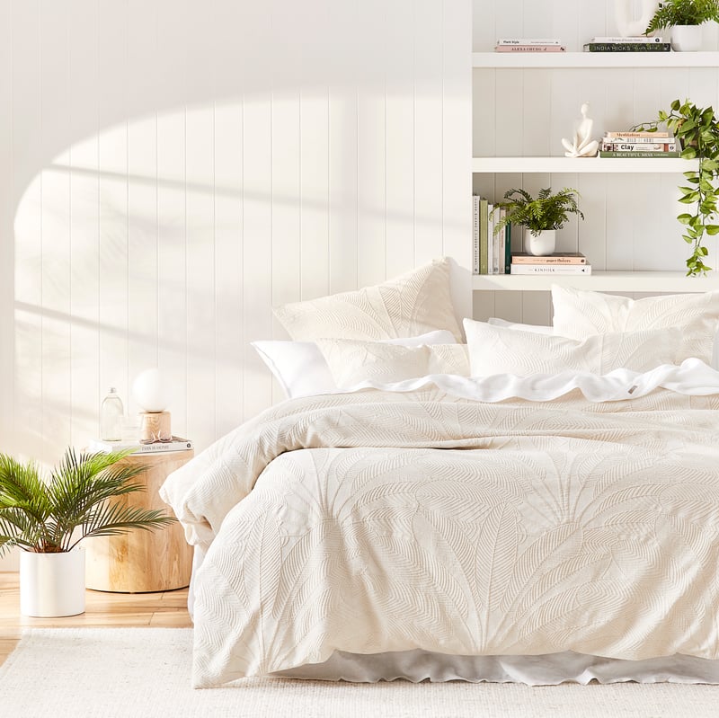 Eden Natural Matelasse Pillowcases