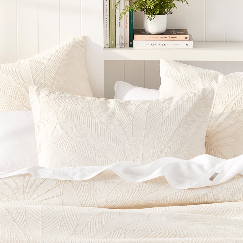 Eden Natural Matelasse Pillowcases