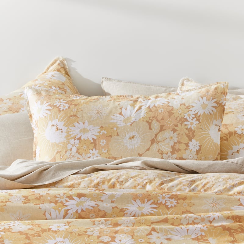 Golden Hour Yellow Quilt Cover Set + Separates