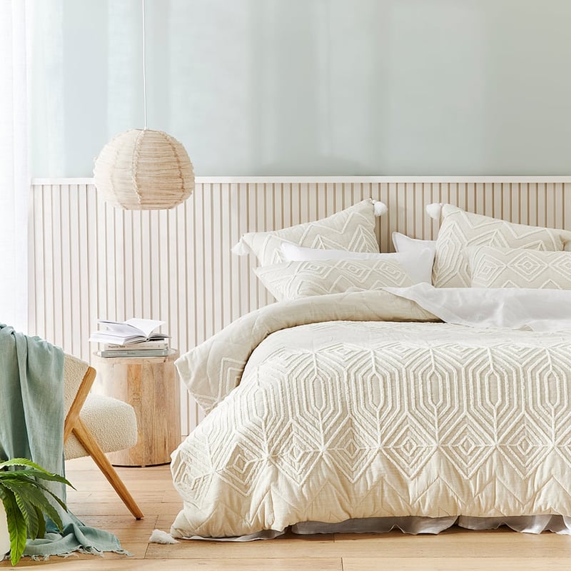 Jaipur Natural Tufted Quilted Pillowcases