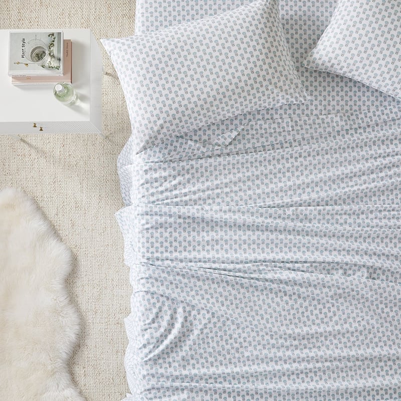 Printed Nitara Aqua Sheet Set