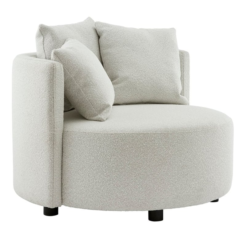 Plume  Snow Boucle Chair