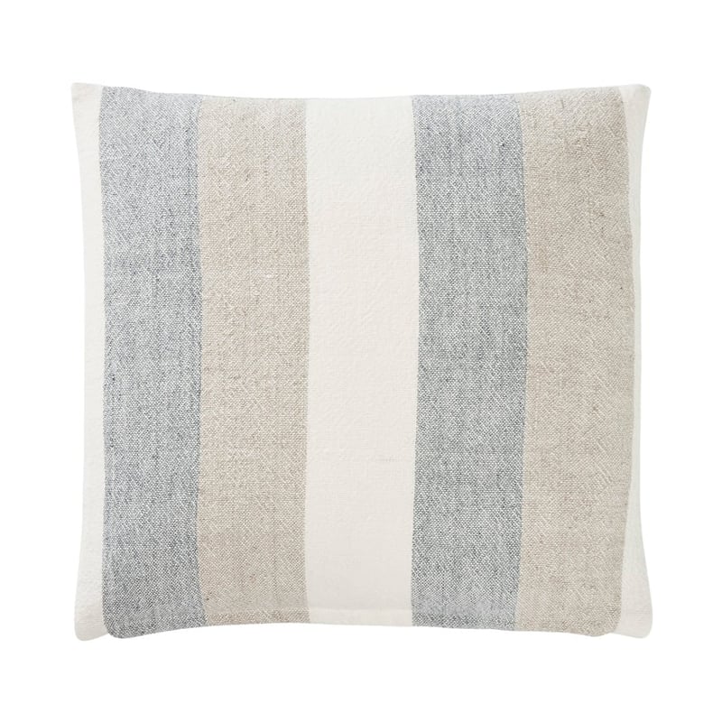 Cabo Natural & Blue Stripe Cushion