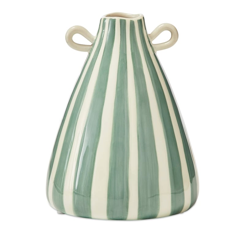 Lyon Green Stripe Vase