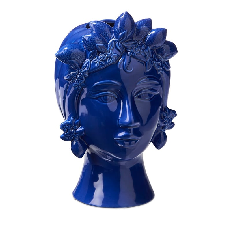 Carman Lemons Blue Vase