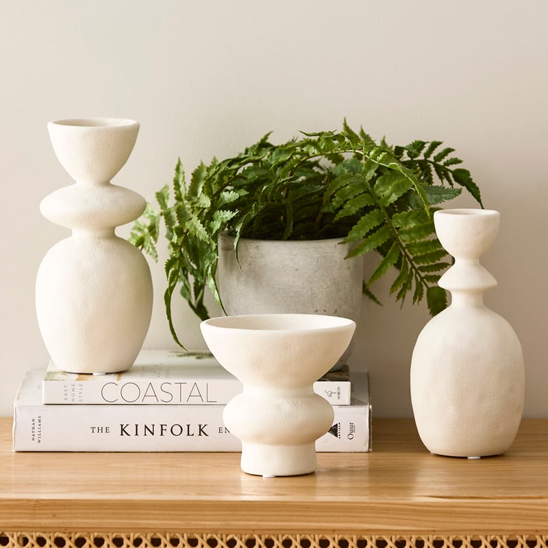 Totem Large White Vase