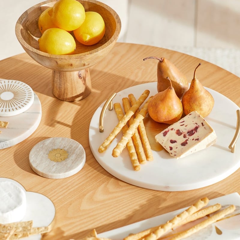 Madeira Natural Pedestal Bowl