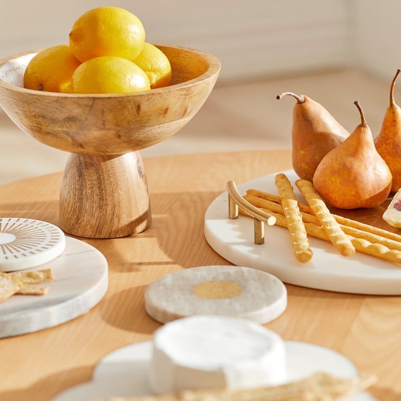 Madeira Natural Pedestal Bowl