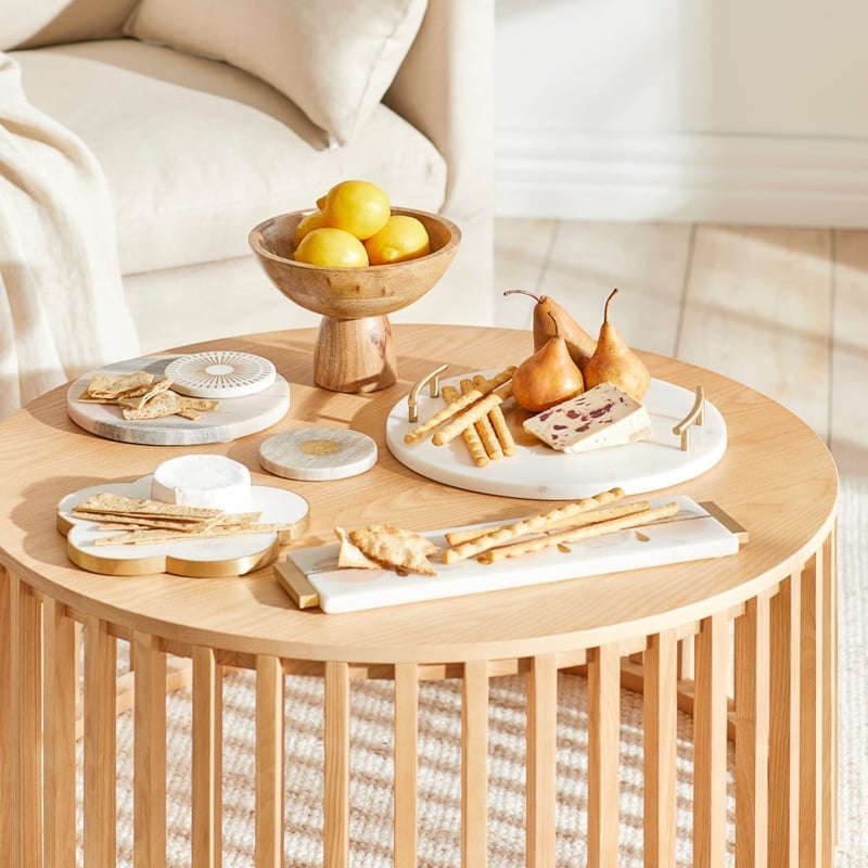 Madeira Natural Pedestal Bowl