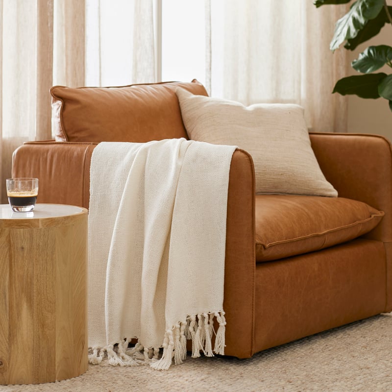 Alba White Throw