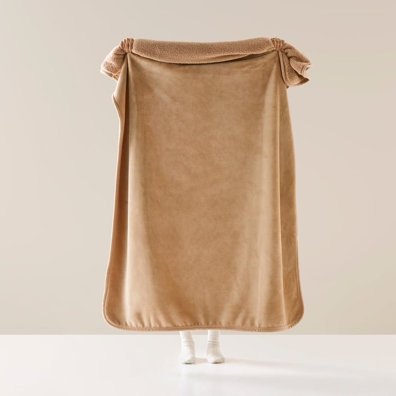 Sherpa Cappuccino Throw