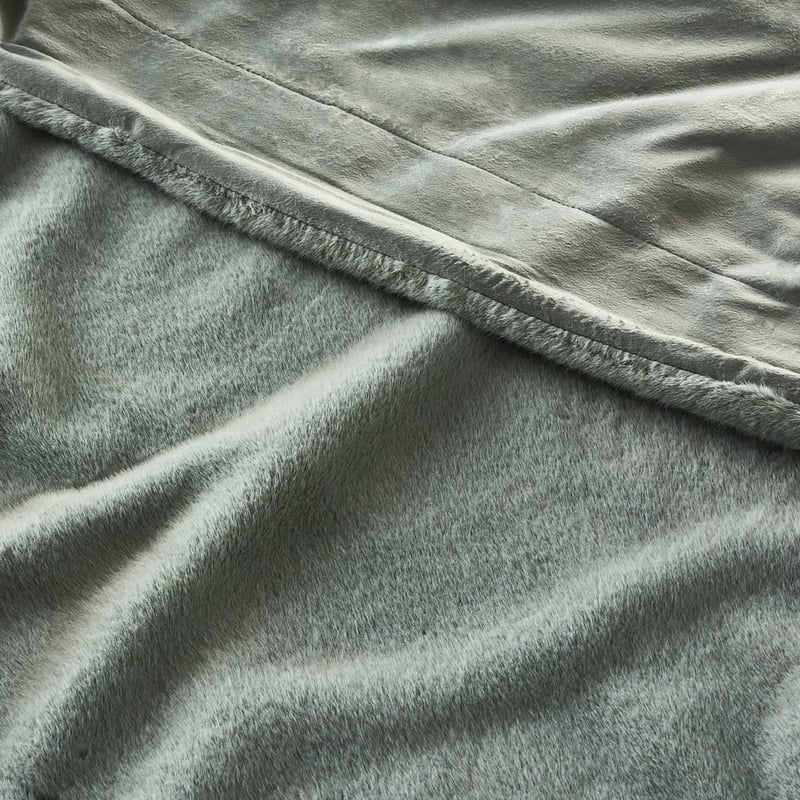 Astoria Sage Fur Throw