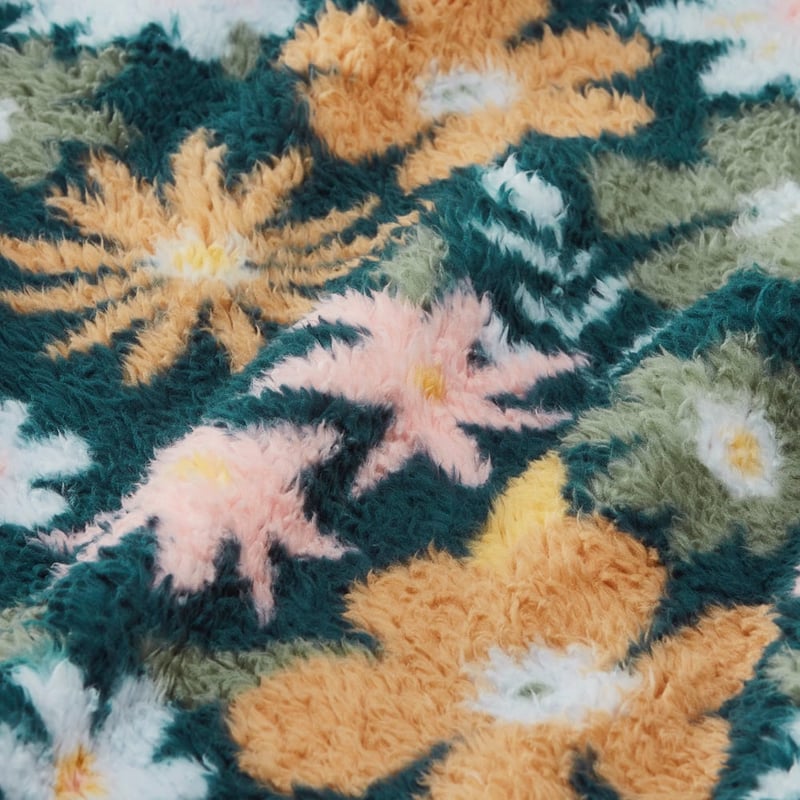 Cloud Midnight Floral Throw