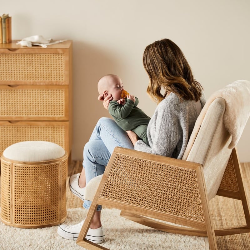 Arden Rattan Natural Storage Foot Stool