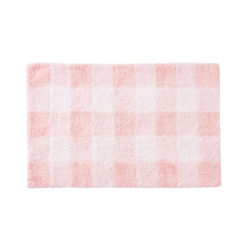 Check Blush Bath Mat