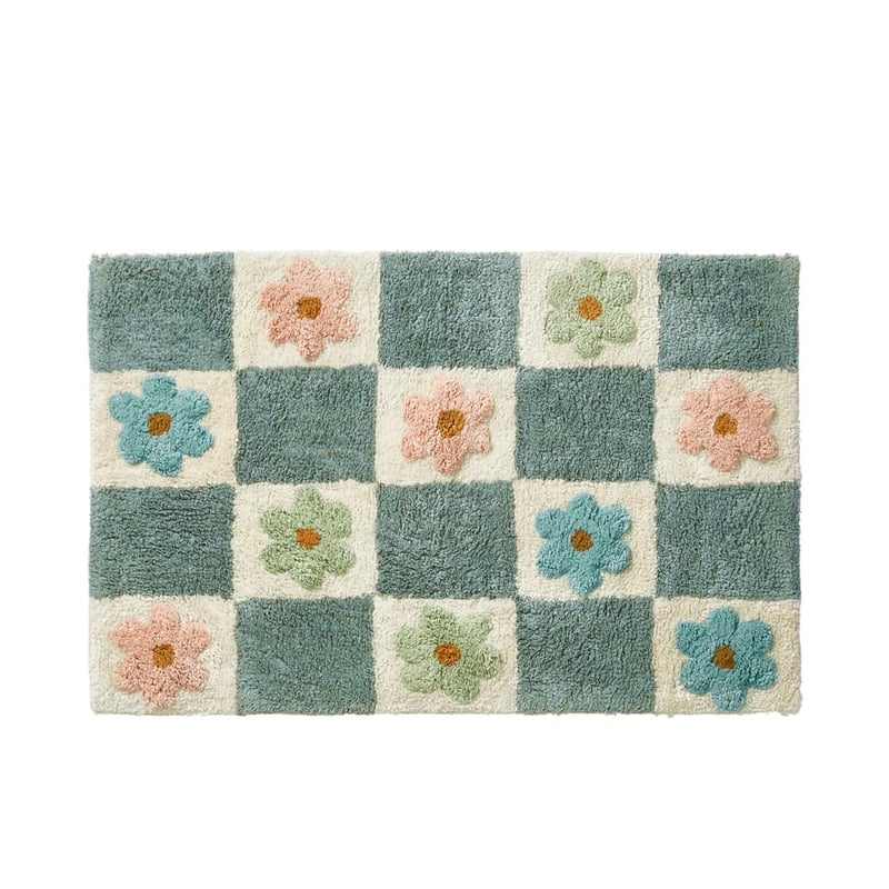Daisy Check Seagrass Multi Bath Mat