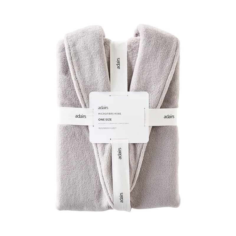 Microfibre Moonrock Grey Robe