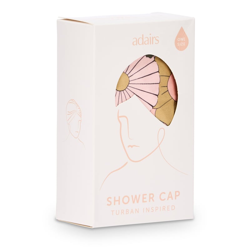 Printed Retro Floral Green Shower Cap