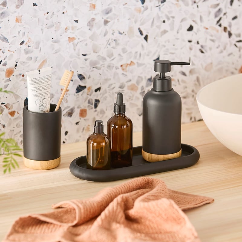 Clayton Black Bathroom Accessories