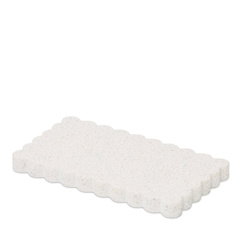 Mimi White Rectangle Terrazzo Tray