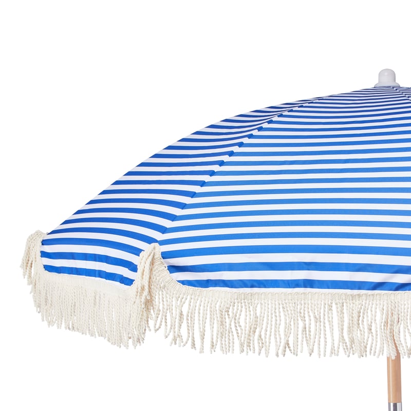 Holiday Blue Stripe Beach Umbrella