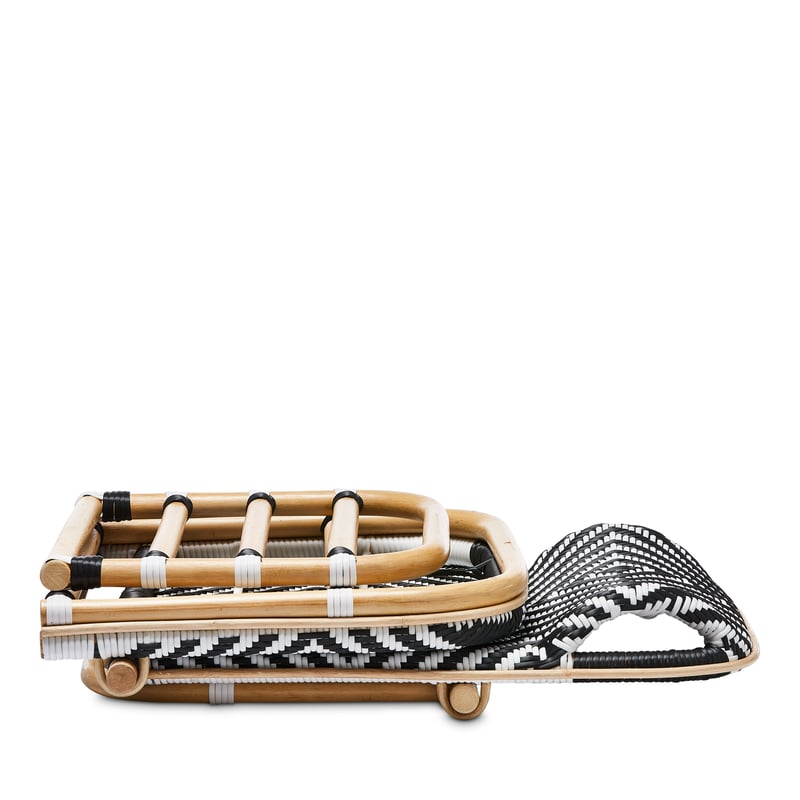 Boho Natural Black & White Beach Chair