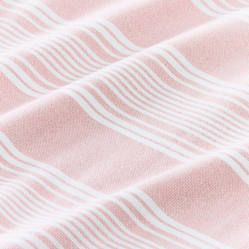 European Turkish Antalya Soft Pink Stripe Hooded Beach Towel