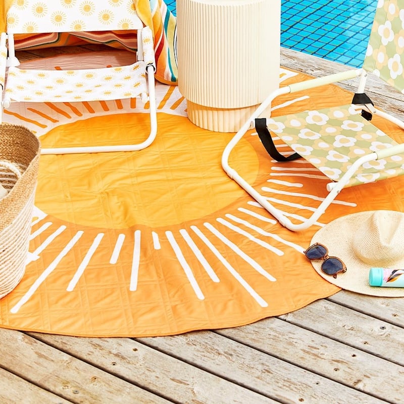 Sunshine Splice Round Picnic Rug