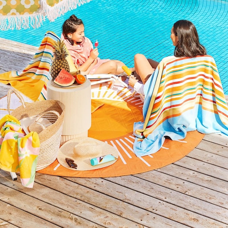 Sunshine Splice Round Picnic Rug