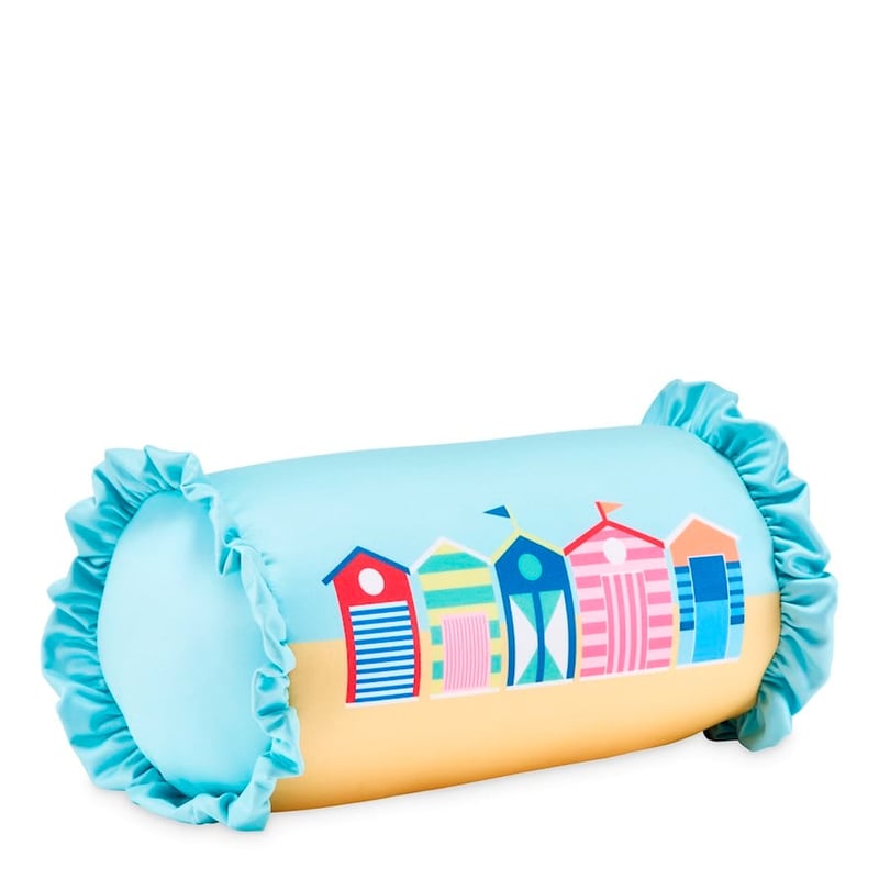 Beach Huts Cylinder Beach Pillow