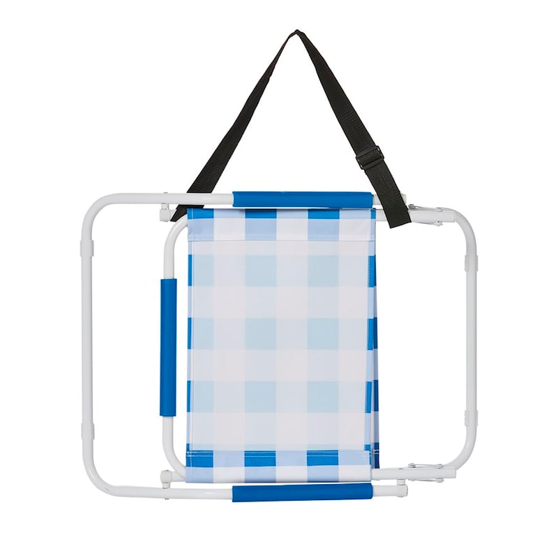 Blue Gingham Beach Chair