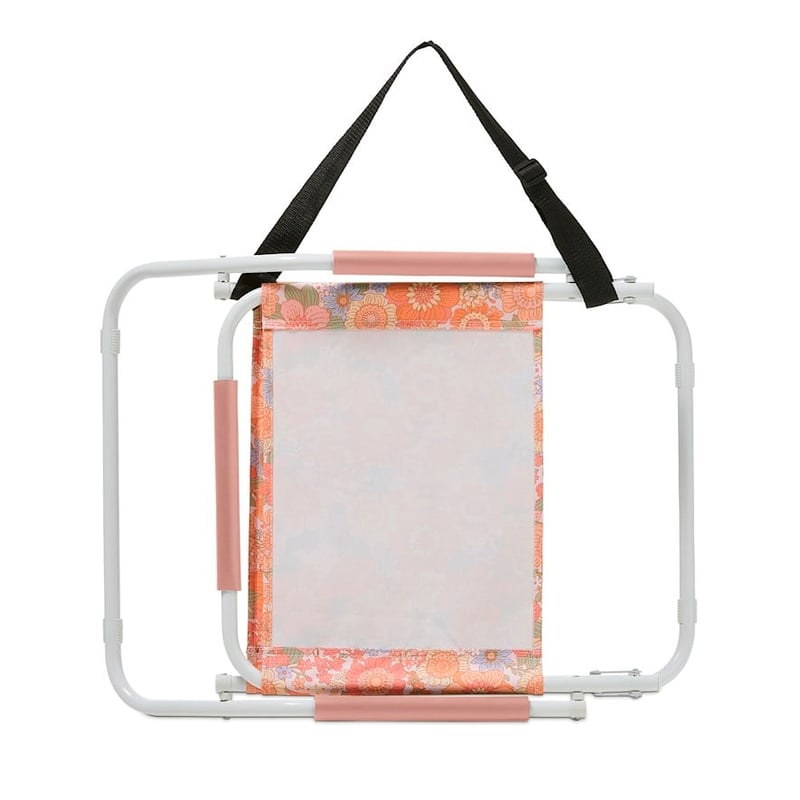 Retro Floral Pink Beach Chair